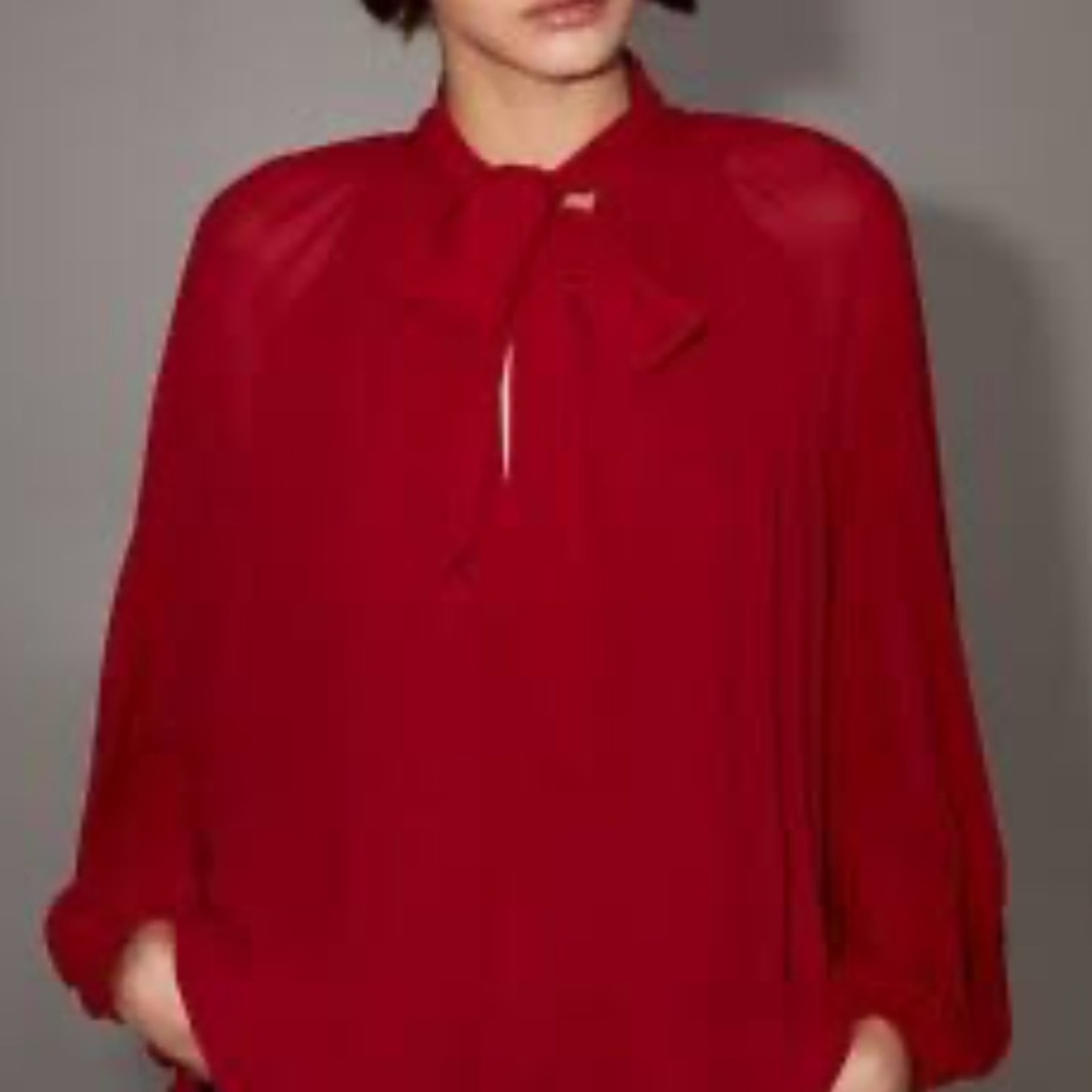 Zara Elegant Red Blouse